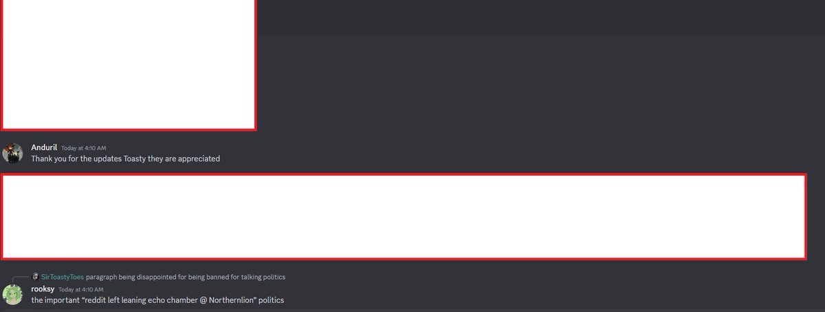 NLIsaacAndy's tweet photo. @Northernlion @SirToastyToes @OriginAngel @jessyamessy Your mods don't respect that people can have different views than them / yourself and are allowed to express them civically. Nothing I posted and said was aggressive or offensive in any metric and your mods act like this... https://t.co/jJ09AG1LjH