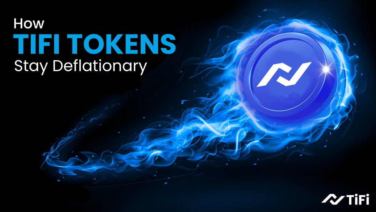 TiFi’s auto-burning reduces token supply and combats inflation, ensuring long-term value for holders. 🔥✨ 

#CryptoEducation #DeflationaryTokens