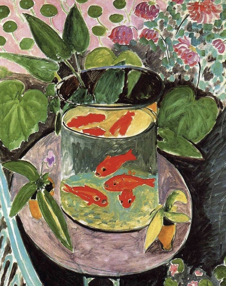 'Goldfish.' (1911) In 1908, Matisse explained the thinking behind his paintings: 'What I dream of is an art of balance, of purity and serenity... a soothing, calming influence on the mind, something like a good armchair that provides relaxation from fatigue.'