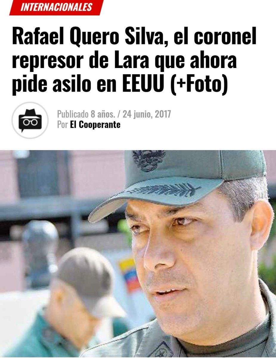 isa076967461's tweet photo. @plomoparejo Yo sólo espero que a ese esbirro lo saquen de EEUU por haber metido preso y herido a muchos estudiantes en Barquisimeto incluyendo mí persona.

RAFAEL QUERO SILVA https://t.co/ksezU1Idv2