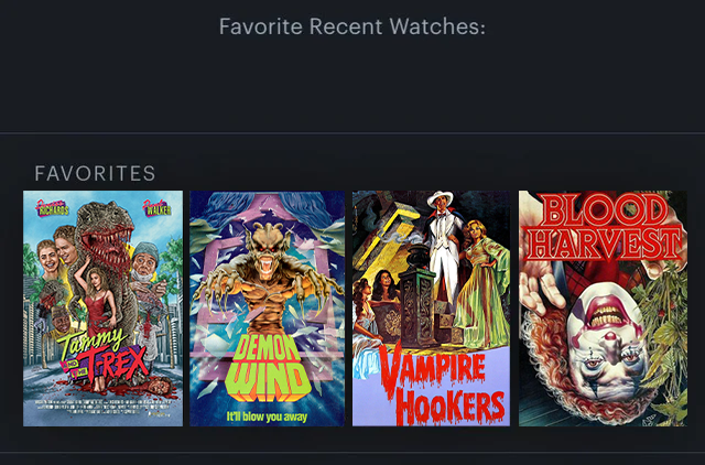 highonlifegame's tweet photo. High On Life's 4 favorites - @letterboxd https://t.co/gkIYACKHrM