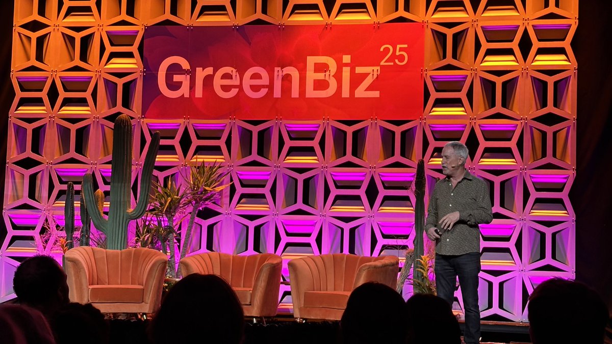 Thanks to @makower for inspiring remarks to open #greenbiz25