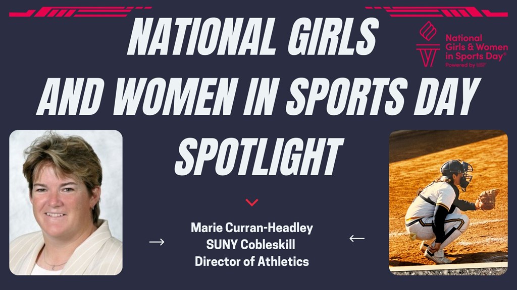 SUNY Cobleskill (@sunycobleskill) on Twitter photo As part of this year’s National Girls & Women in Sports Day (NGWSD), <a href="/nacathletics/">North Atlantic Conference (NAC)</a> is recognizing women serving in prominent roles at their respective conference institutions with a spotlight, including our Director of Athletics, Marie Curran-Headley!
bit.ly/418hfVz As part of this year’s National Girls & Women in Sports Day (NGWSD), <a href="/nacathletics/">North Atlantic Conference (NAC)</a> is recognizing women serving in prominent roles at their respective conference institutions with a spotlight, including our Director of Athletics, Marie Curran-Headley!
bit.ly/418hfVz