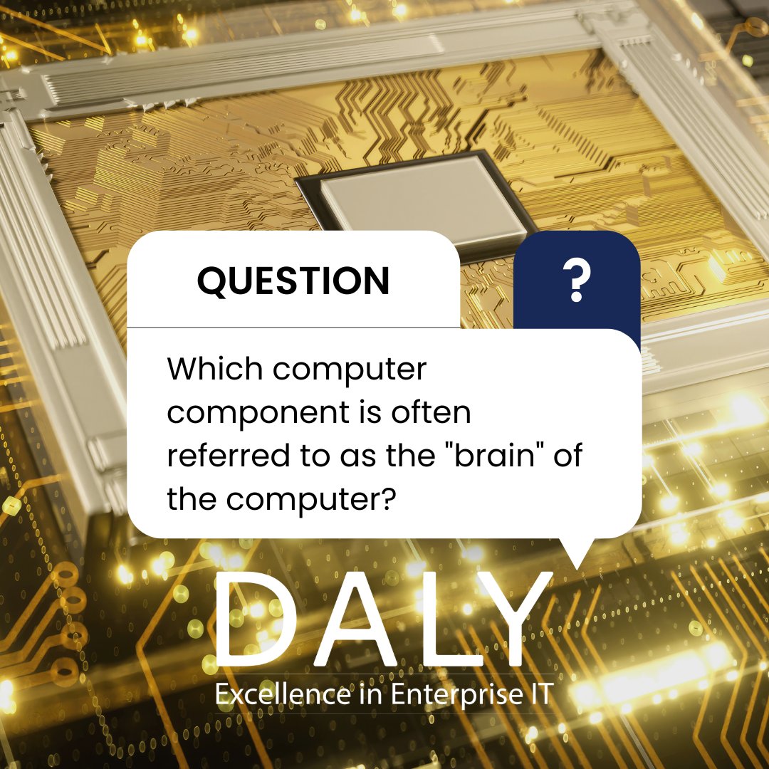 DALYComputers's tweet image. You already know it&apos;s trivia time! Let&apos;s test your knowledge on computers. Did you get this question right? 

#ComputerParts #Trivia #TechTrivia #DALYComputers