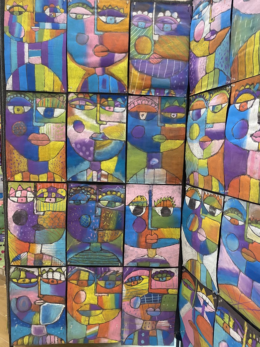Mrs. Samberson and her amazing artists! tweet media