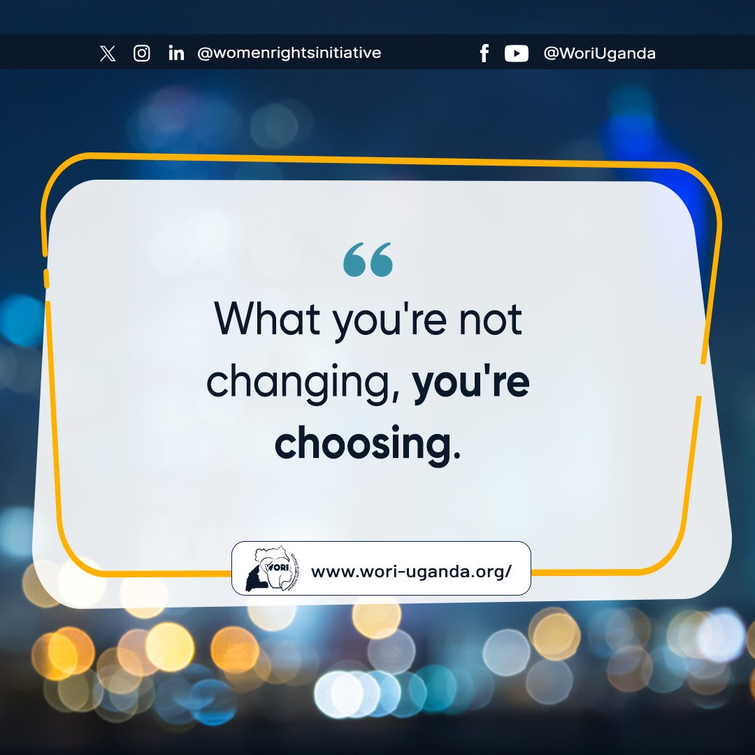 WoriUganda's tweet photo. If we don’t challenge inequality, we accept it. At WORI, we choose to fight for women’s rights, justice, and empowerment. The time for change is NOW! 💪✨
#WORI #ChooseChange #WomenEmpowerment #EndGenderBias @Feministsuppor @ReafUg https://t.co/S40OUkytmF