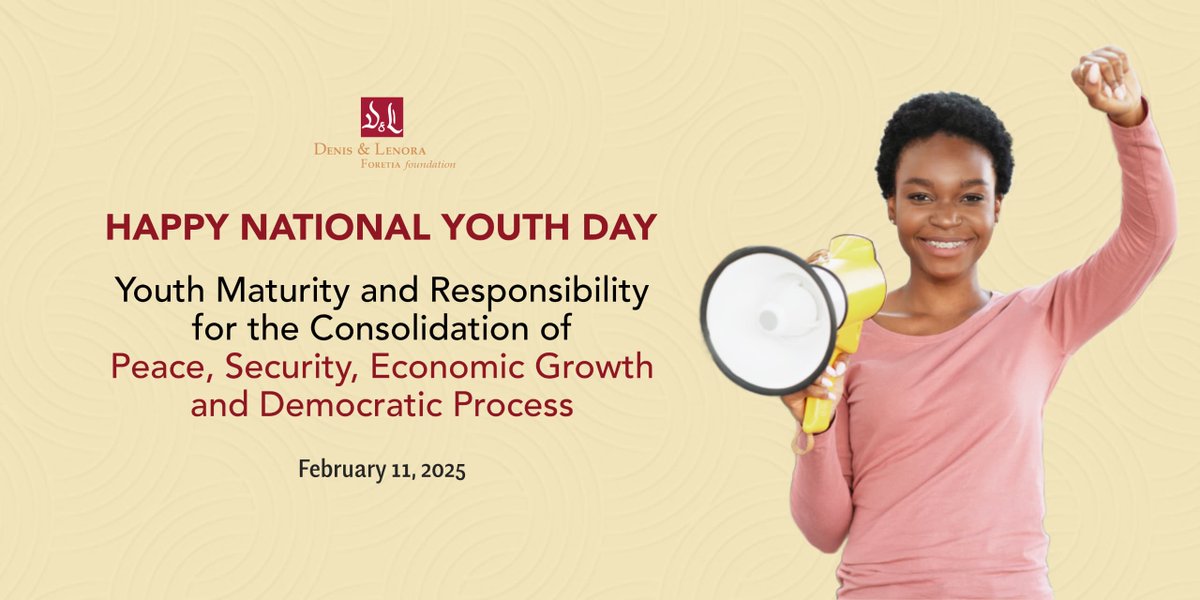 Happy National Youth Day! 

We celebrate the strength, #resilience &amp; #innovation of young people as key drivers of #peace, security, #economicgrowth &amp; #democracy.

Let’s continue to invest in their potential &amp; advocate for policies that empower them to lead boldly &amp; responsibly.