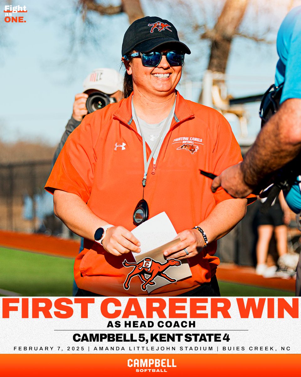 Please help us congratulate Coach Carosone on her first career win as a head coach! 🎉👏

The Camels now have a 4-1 record after the Camel Stampede this past weekend. Softball will be home again this weekend for the Camel Invitational! 

#RollHumps🐪🥎
