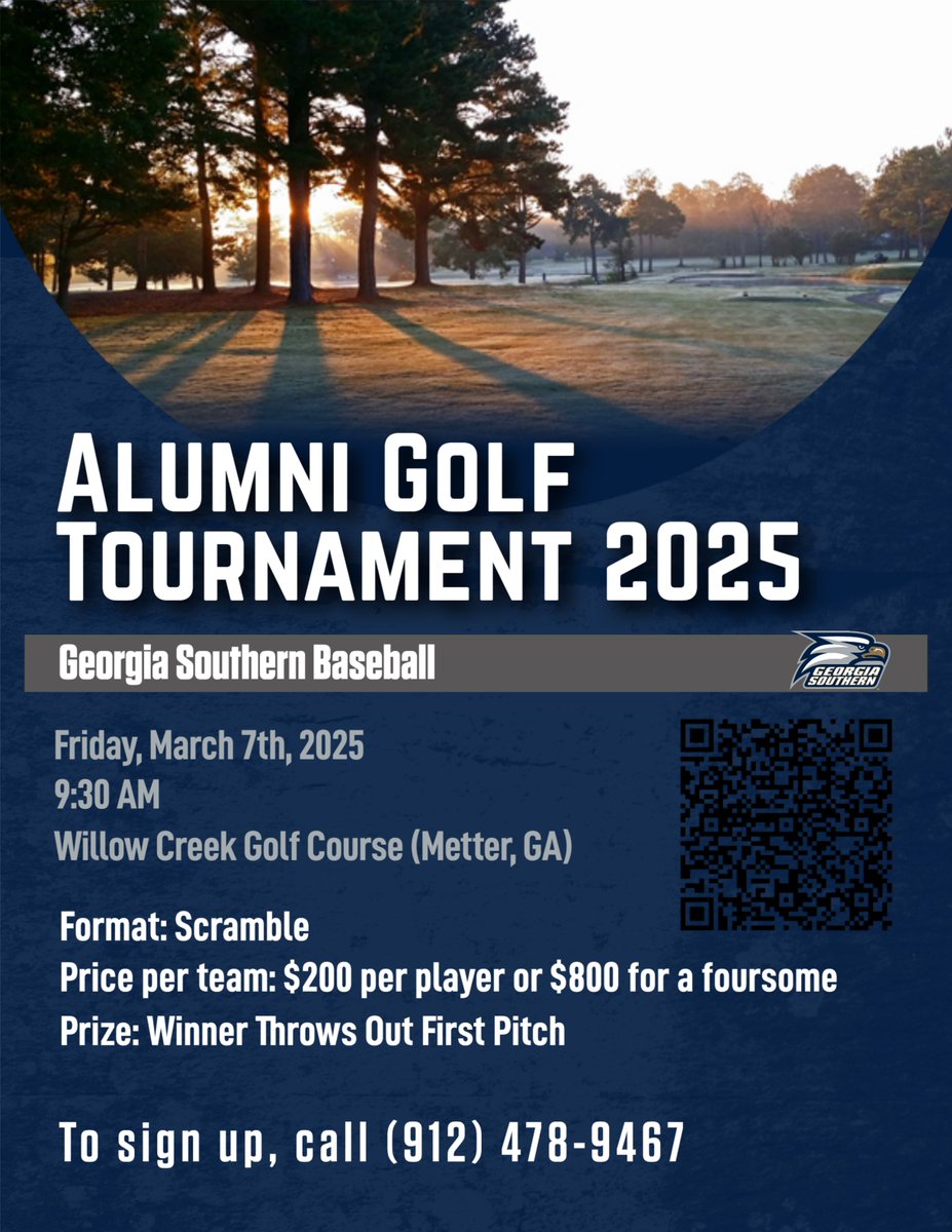 Announcing our alumni golf scramble on Friday, March 7th! We'll see 🫵 on the links.

#HailSouthern