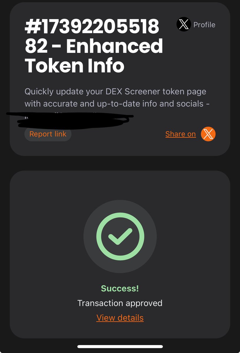 hm, I just paid for Dex screener…

also the contact Adress is in TikTok. 

I want millions so I can express myself…