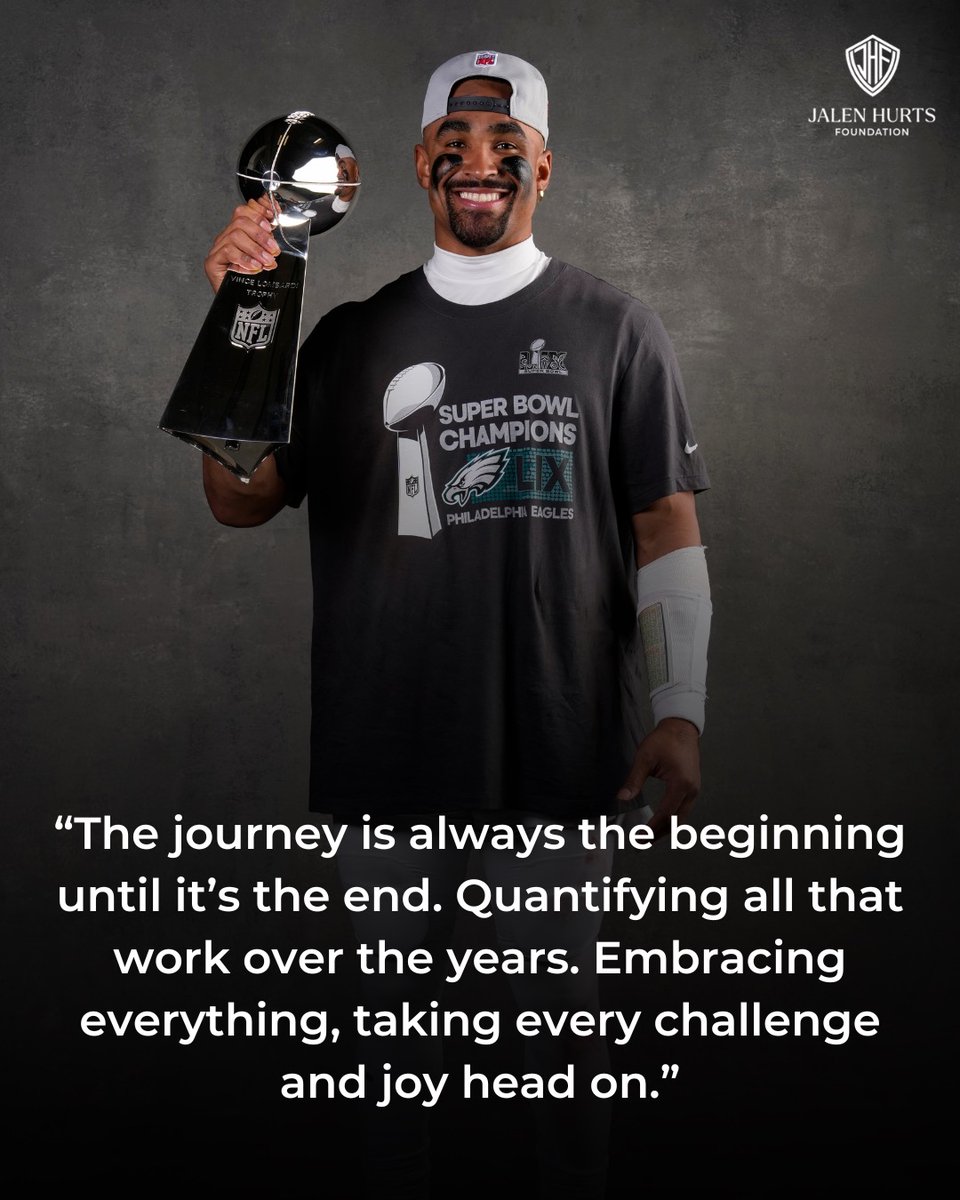 JalenHurtsFound's tweet image. SUPER BOWL LIX CHAMPIONS.
Mission accomplished on the field.
Mission continues in our city.
#1MISSION