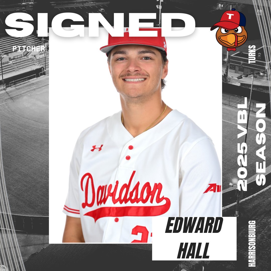 Harrisonburg Turks (@hbgturksvbl) on Twitter photo The 2025 <a href="/HbgTurksVBL/">Harrisonburg Turks</a> would like to welcome 6'4 210lbs RHP <a href="/edwardhall_44/">Edward Hall</a>. Hall is a senior at <a href="/DavidsonBASE/">Davidson Baseball</a> and is from Rochester, NY. The 2025 <a href="/HbgTurksVBL/">Harrisonburg Turks</a> would like to welcome 6'4 210lbs RHP <a href="/edwardhall_44/">Edward Hall</a>. Hall is a senior at <a href="/DavidsonBASE/">Davidson Baseball</a> and is from Rochester, NY.
