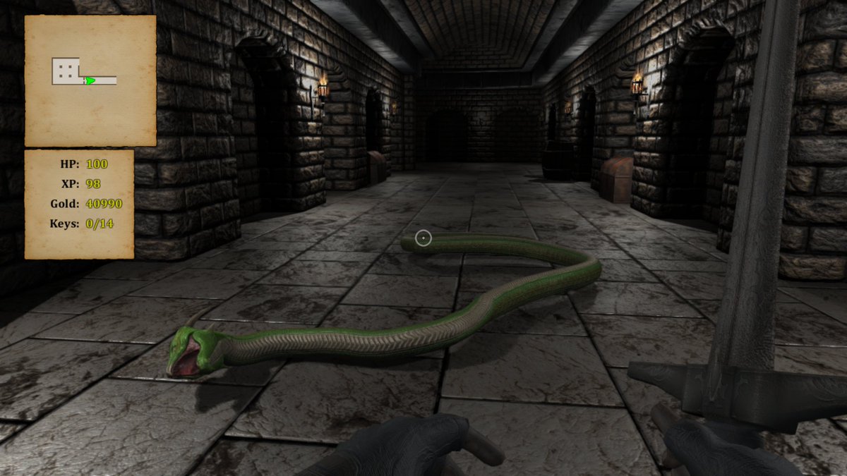 Platinum trophy no. 169 🐍 Crypt of the Serpent King 🐍 Very repetitive, kinda boring experience. The enemies got 1-2 different attacks max., the 'dungeons', the bosses...well. Got it for 3 € &amp; got what I paid for 🐍
#PlayStationTrophy 
#CryptOfTheSerpentKing