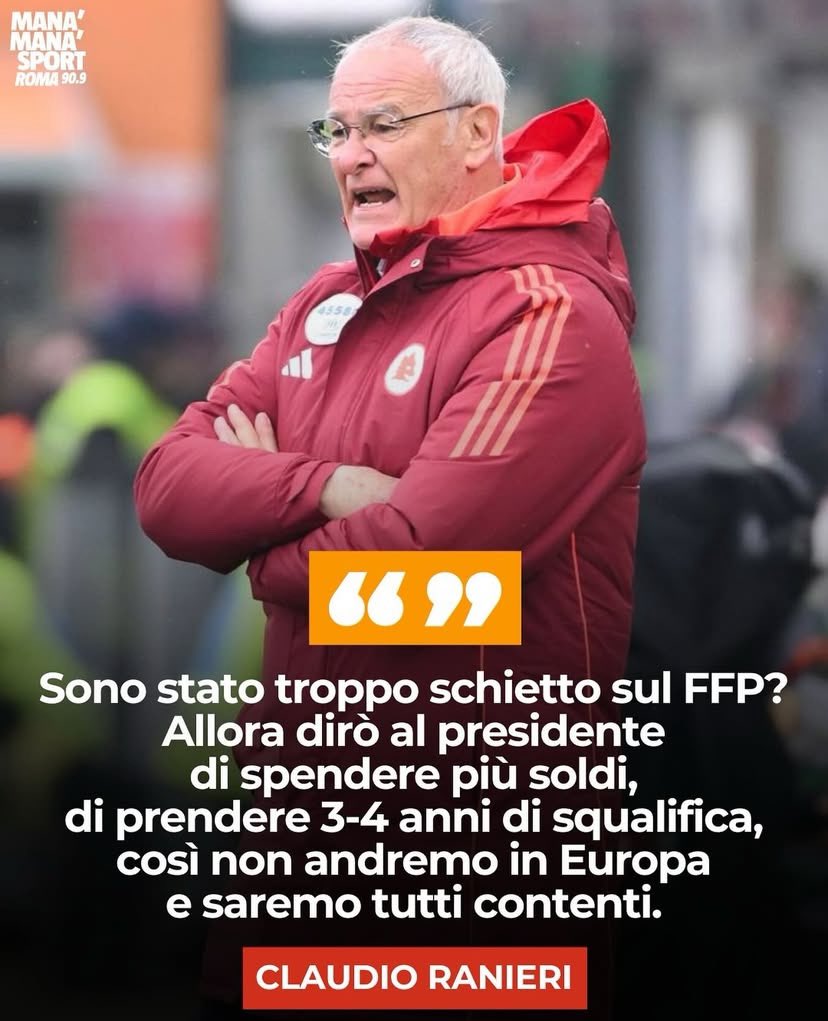 MFofana11_'s tweet photo. Mi sarò perso qualcosa, ma in questi giorni non ho mai sentito né letto nessuno lamentarsi delle dichiarazioni di Ranieri sull’FFP

Però, mi è capitato di leggere chi metteva a confronto le dichiarazioni di Ghisolfi, fatte a mesi di distanza, sempre sullo stesso tema https://t.co/dfOfYvU2AO