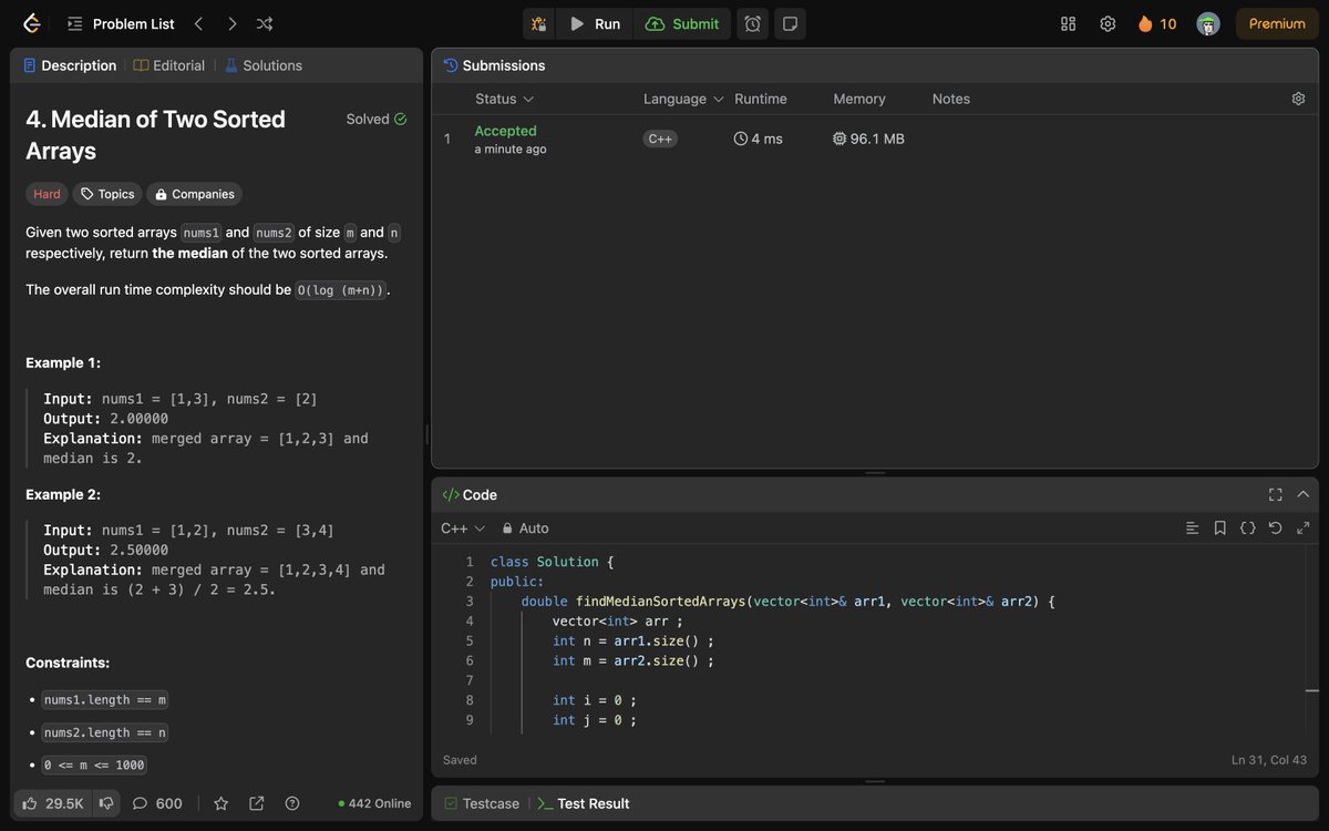 abdularham3010's tweet photo. moving to hard ones 🔥

#DSA 
#algorithms
#coding
#programming
#computerscience
#codinginterview
#softwaredevelopment
#tech 

https://t.co/2khjoL78Wl https://t.co/WtiI1Ia0Tv