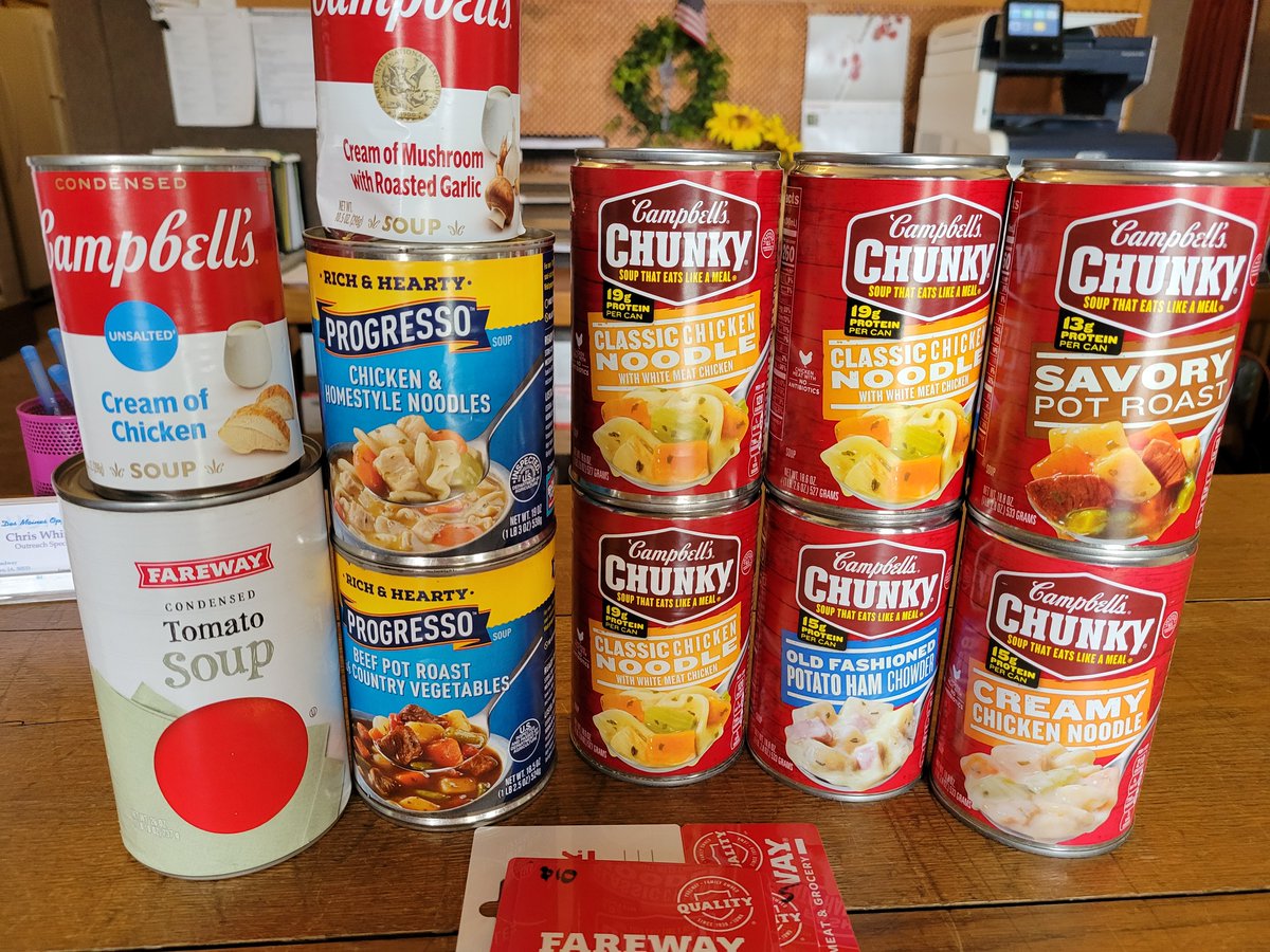 UDMO_CAA's tweet photo. Thank you so much to all of you from the Wright Warriors 4-H Club in Eagle Grove for making 45-50 prepared meals. Also a huge thanks to the United Methodist Church in Goldfield for your generous donations of food, baby products and gift cards. This is all so greatly appreciated! https://t.co/0BL1OiSsKz