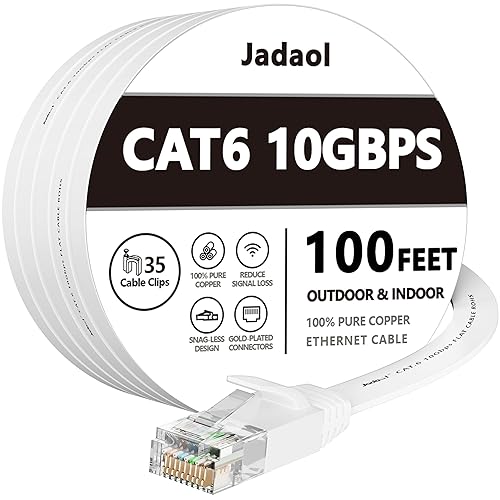 I just received Cat 6 Ethernet Cable 100 ft, Outdoor&amp;Indoor, 10Gbps Support Cat8 Cat7 Network, long Flat Internet LAN Patch Cord, Cat6 Solid Fast Speed weather from mackverick20 via Throne. Thank you for enabling my addictions! throne.com/mythsleuth #Wishlist #Throne