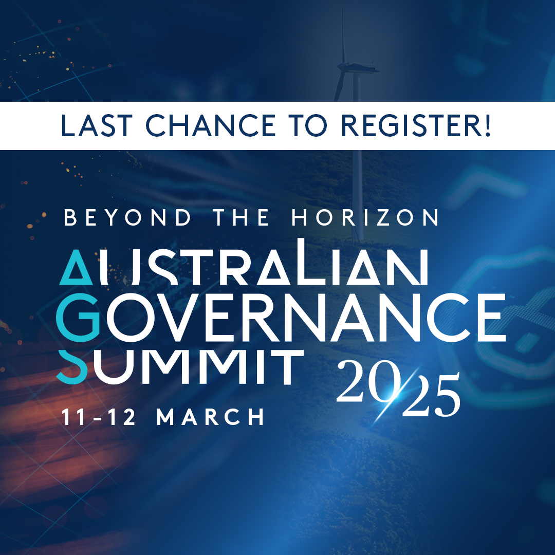 Staying ahead of the curve starts at the Australian Governance Summit 2025 (AGS25) <a href="/AICDirectors/">AICD</a>, 11 - 12 March.

🔗 Register now: iccsydney.com.au/events/austral…