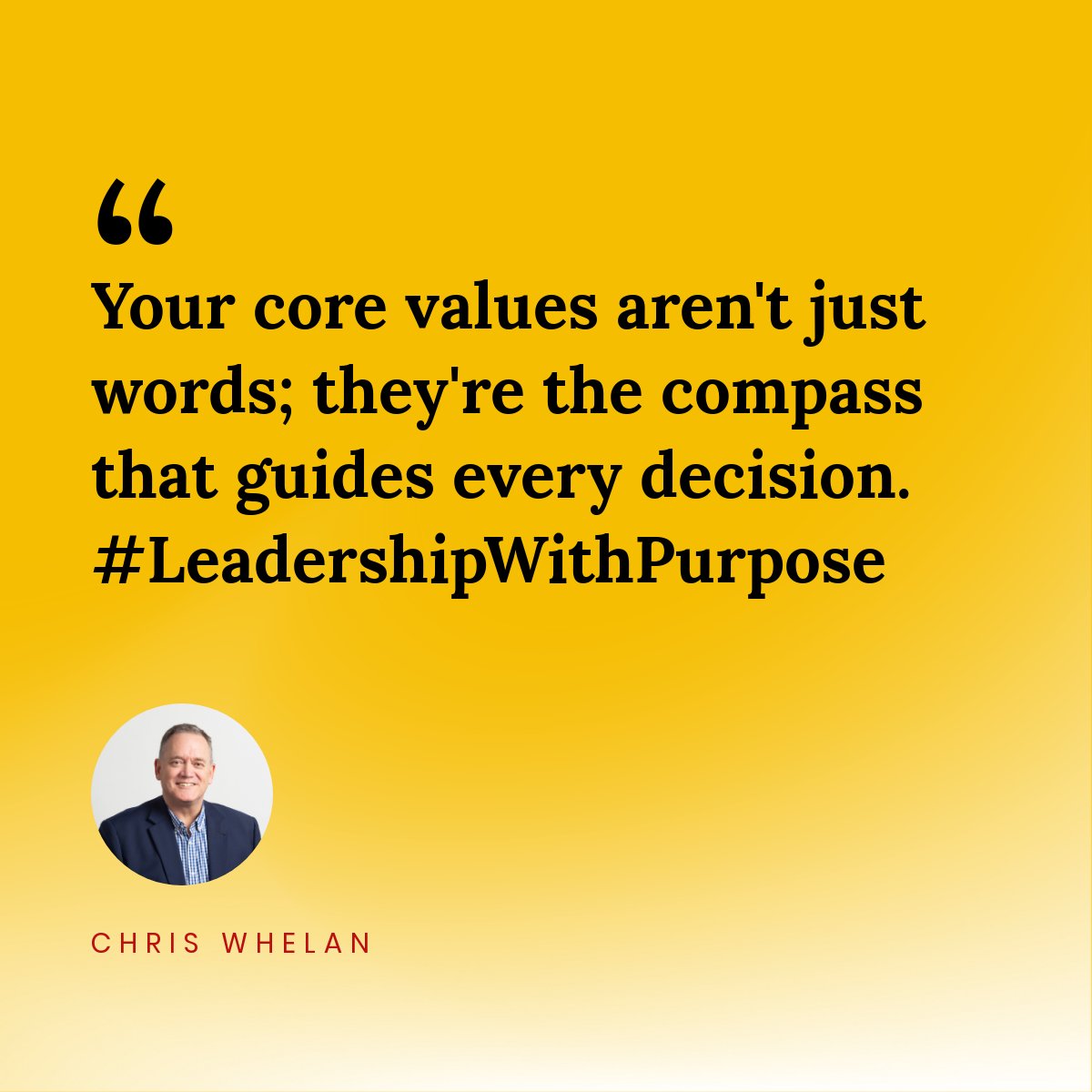 Your core values aren't just words; they're the compass that guides every decision. #LeadershipWithPurpose