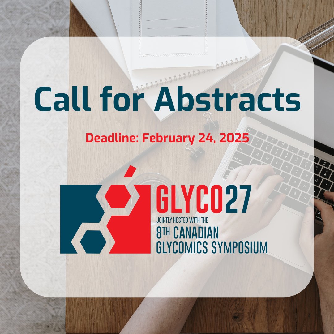 Call for Abstracts Deadline Extended to Feb. 24! 
We’ve extended the deadline for #Glyco27 abstract submissions due to technical difficulties that affected some users. We apologize for any inconvenience and appreciate your patience. 
glyco27.org/en/callforabst…