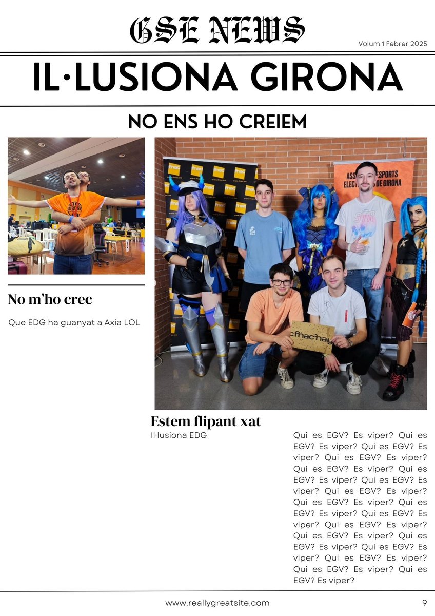 Hem obert un diari.

#gseLlOPcat