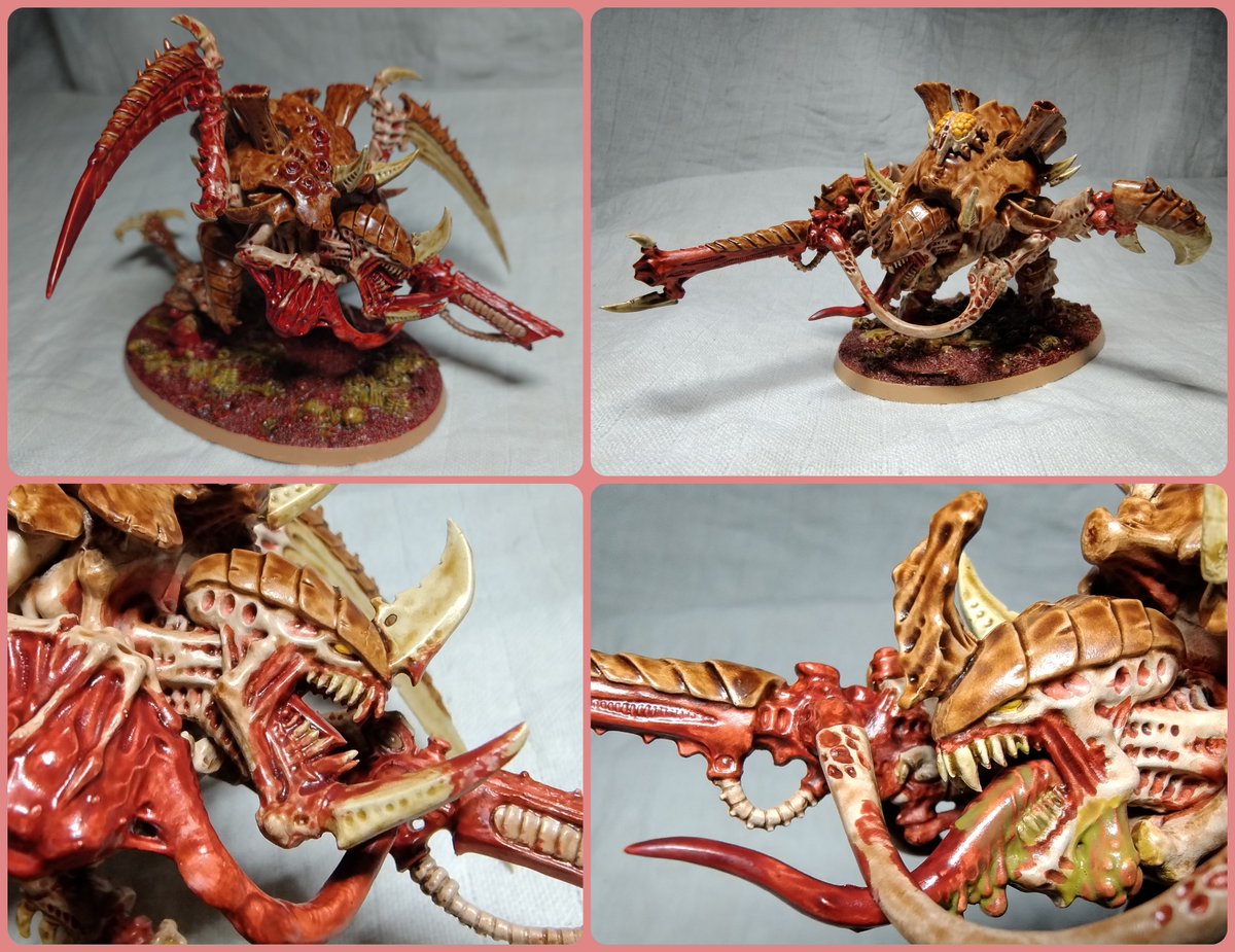 Tomgum0's tweet photo. Two carnifex brothers to watch each other's back!

#warmongers #warhammer40k #WarhammerCommunity #wh40k #PaintingWarhammer #Tyranids https://t.co/9olZ9mAB4i