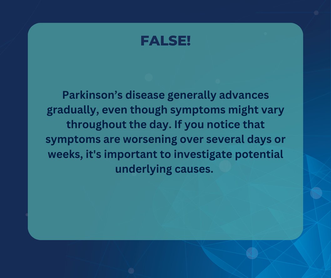 #MythBustingMonday #FixelInstitute #Parkinsons #NeuroHealthFacts #PDawareness #BrainMatters #MovementDisorders #KnowTheFacts