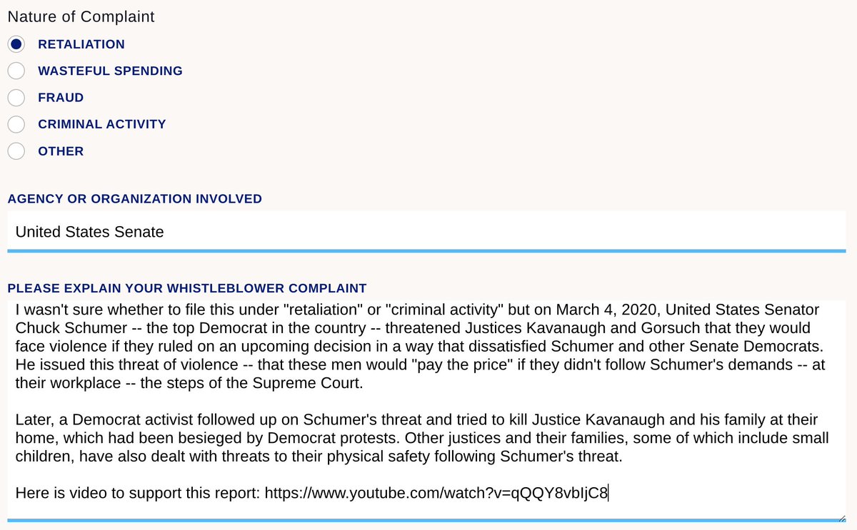 MZHemingway's tweet image. Thank you. I just filed mine: