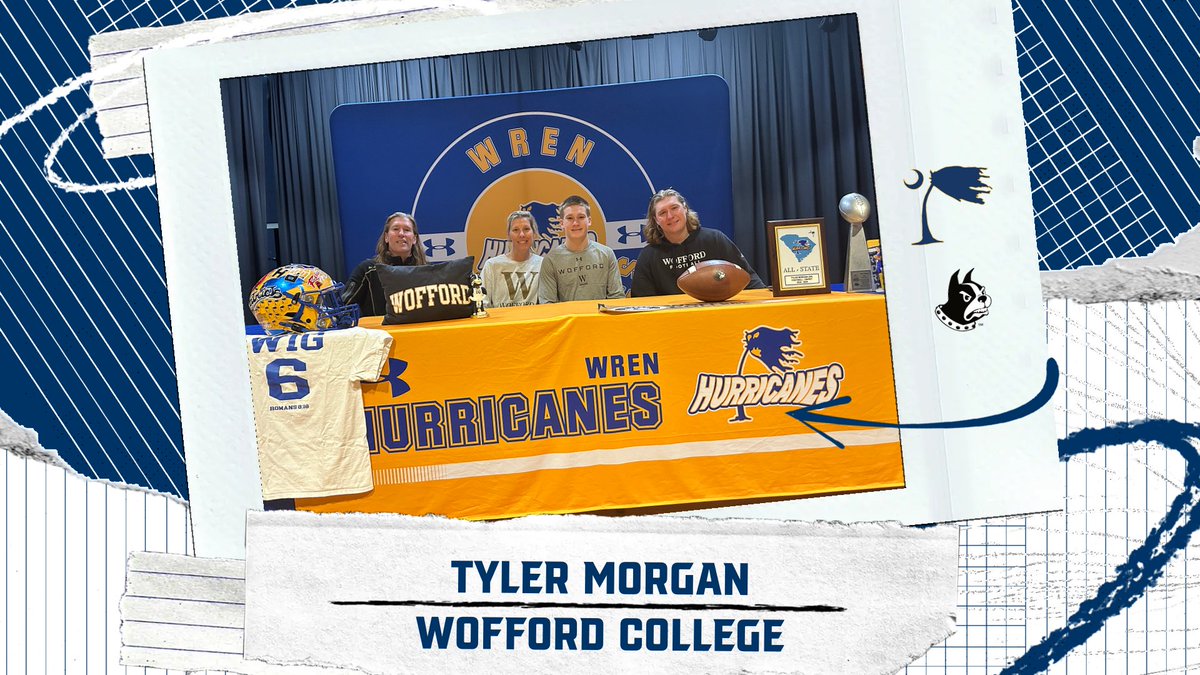 Congratulations to Senior Tyler Morgan on Signing today with Wofford College 🏈