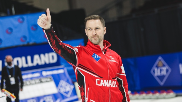 TSNCurling's tweet image. #Brier2025 Pool A

1 - CA (@TeamGushue)
4 - MB (@TeamMDunstone)
5 - NO (@teamepping)
8 - AB (@TeamKevinKoe)
9 - MB (@teamcarruthers)
12 - BC (Team de Jong)
13 - NB (@TeamGrattan)
16 - NL (Team Dilello) 
17 - NU (Team Latimer)
