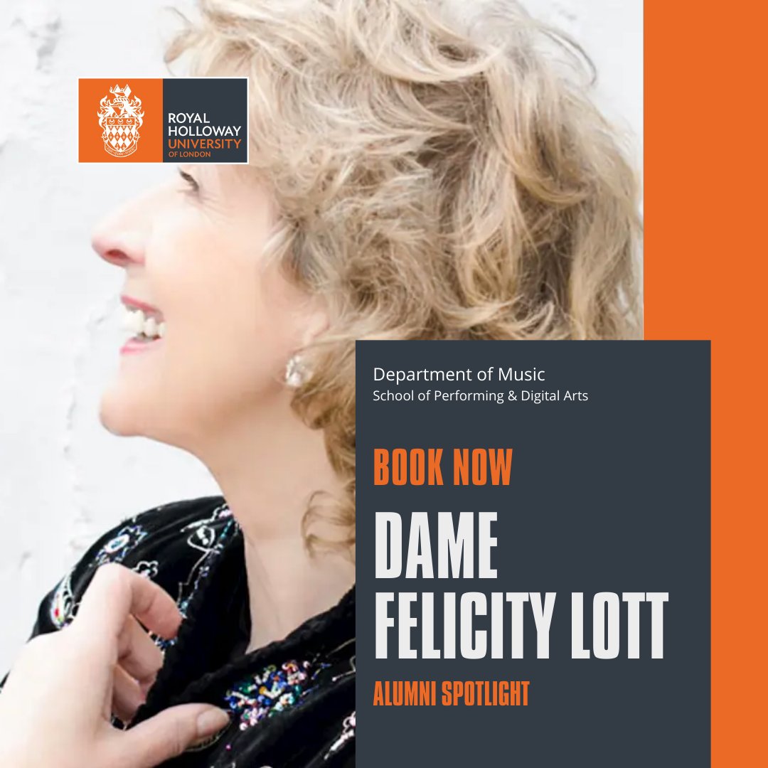 Royal Holloway alum, Dame Felicity Lott, has built a career as one of Britain’s best-loved sopranos. We are honoured to welcome her back to Royal Holloway to perform with a host of our eminent alumni.

#music #concerts