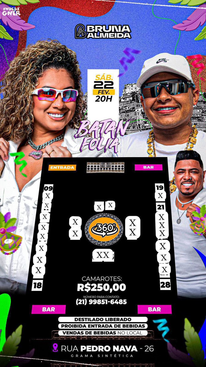 Lembrando que só restam 5 camarotes. Pro melhor evento da zona oeste.🚀
