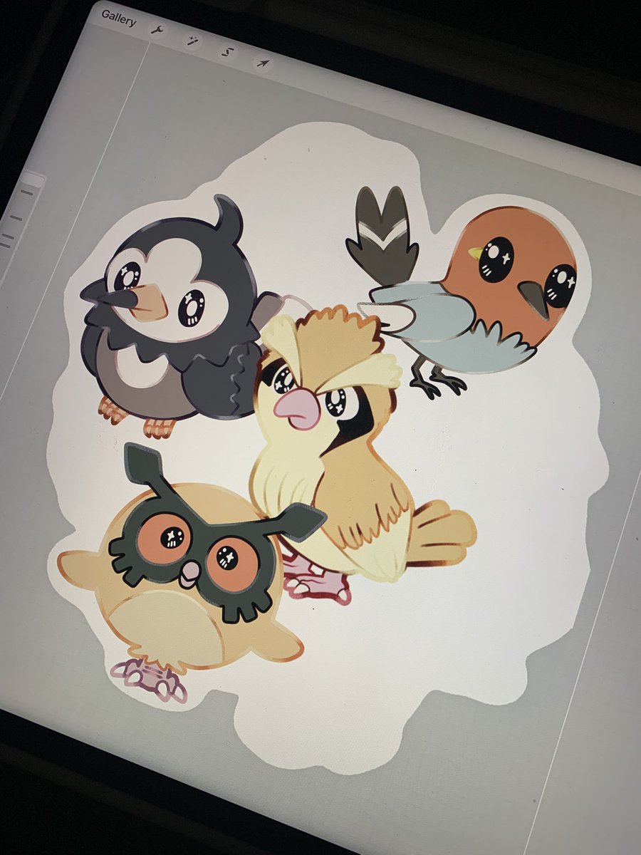 Regional Pokémon birds WIP ✨✨