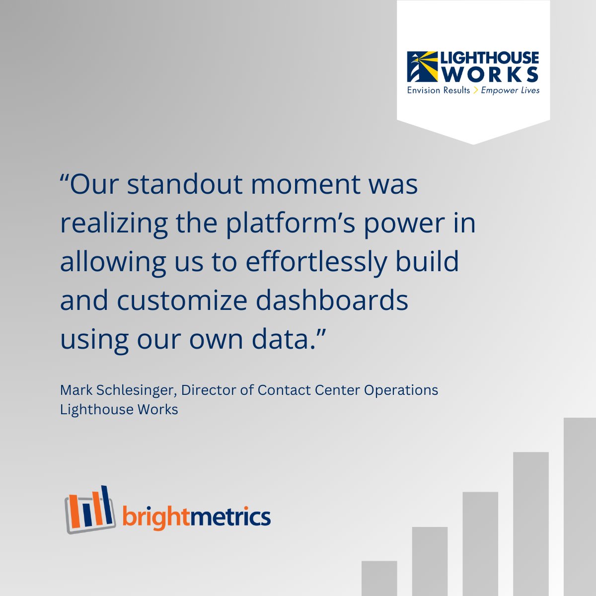 Lighthouse Works 🤝 Brightmetrics

The impact:
📈 11% boost in agent productivity
⏳ 28% reduction in average handle time
📉 35% decrease in abandonment rate

Read the full story: brtmtrcs.com/Lw5

#BPO #ContactCenter #CallCenter #Analytics
