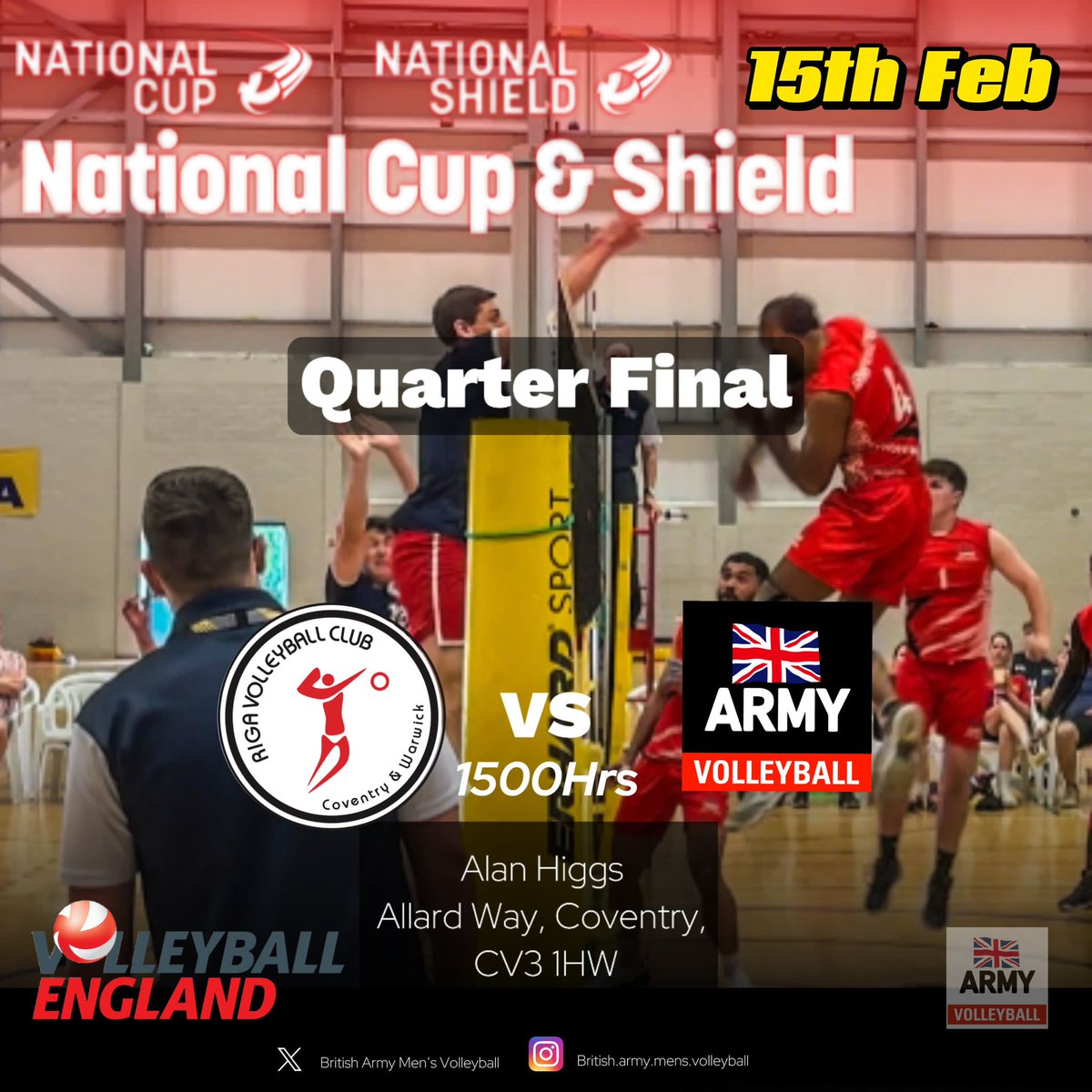 British Army Men's Volleyball (@britisharmymen1) on Twitter photo The boys march into <a href="/VballEngland/">Volleyball England</a>'s Shield quarter-finals with gusto. This one is worth your time. Stop by if you're in the area. Details 👇🏾 <a href="/ArmySportASCB/">Army Sport</a> The boys march into <a href="/VballEngland/">Volleyball England</a>'s Shield quarter-finals with gusto. This one is worth your time. Stop by if you're in the area. Details 👇🏾 <a href="/ArmySportASCB/">Army Sport</a>