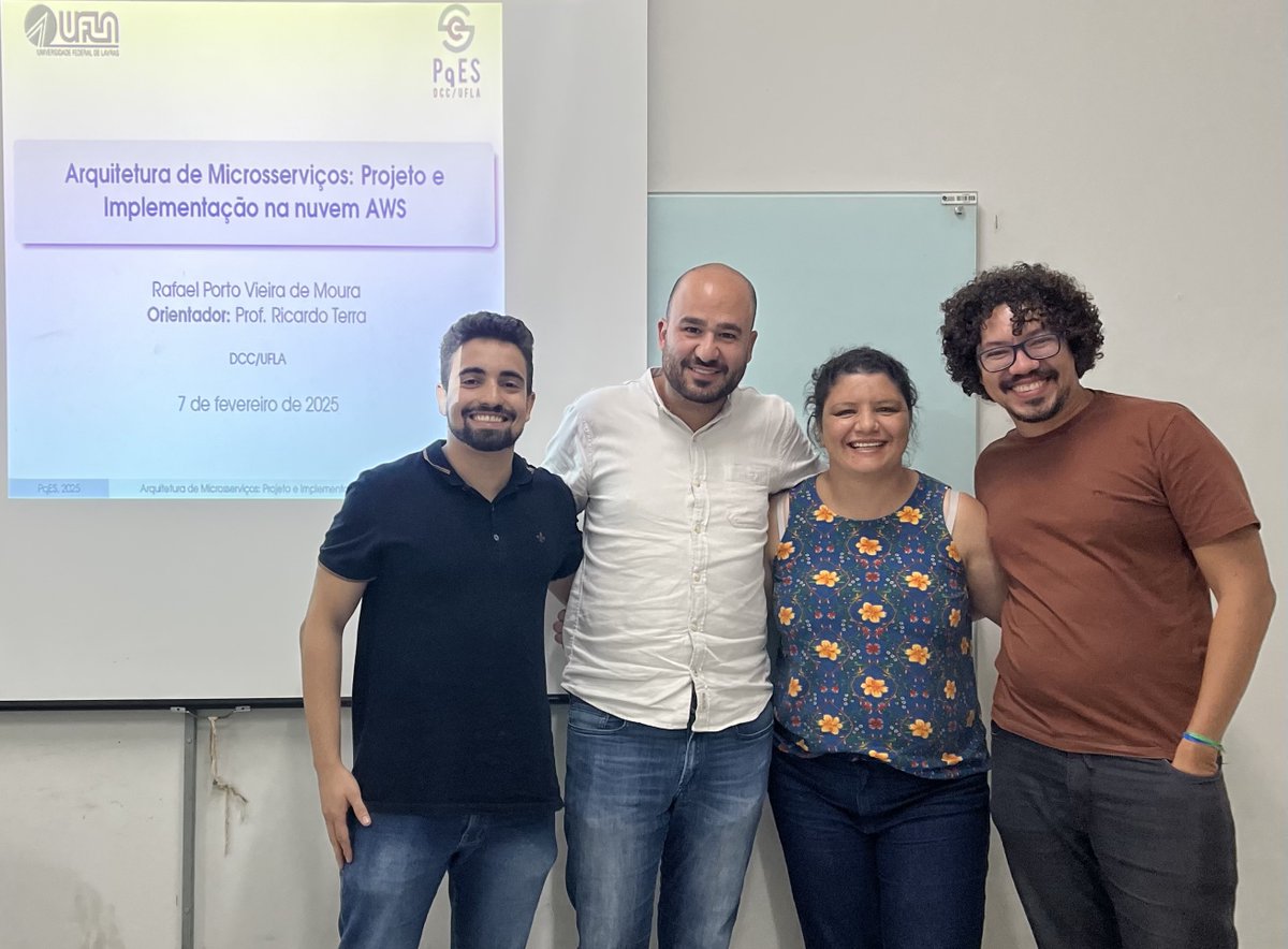 Congrats Rafael Porto Vieira de Moura for his B.Sc. at DCC/UFLA (<a href="/uflabr/">UFLA</a>) with Renata Teles Moreira and Maurício Ronny.
