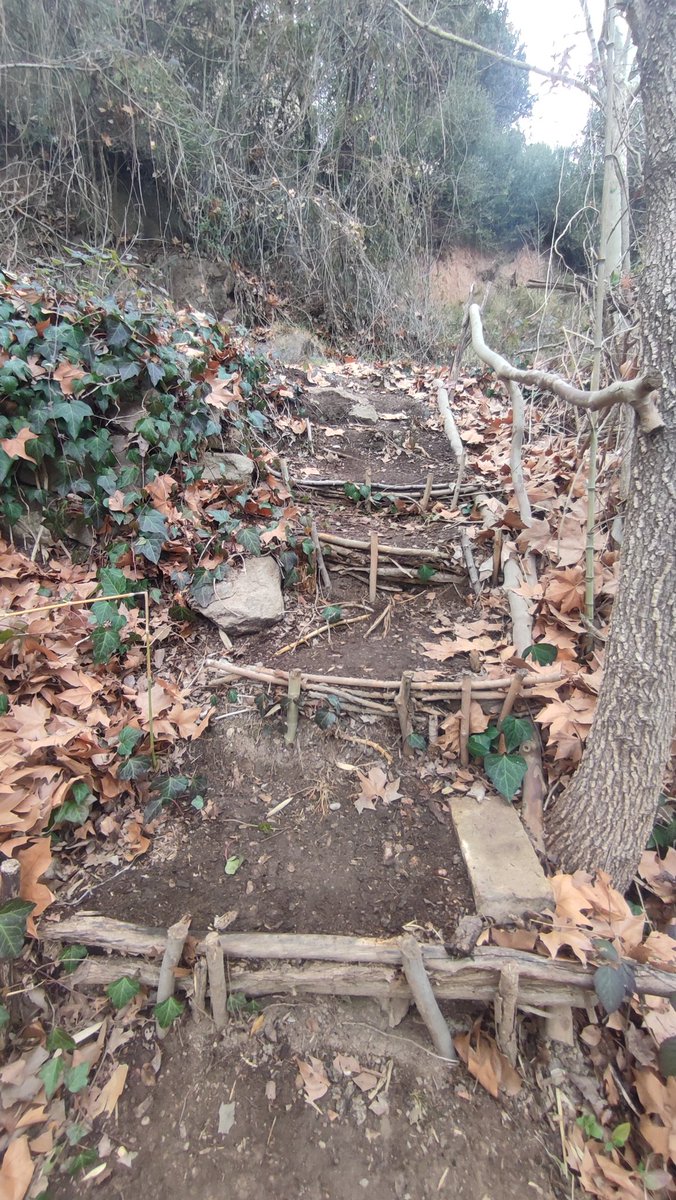 Associacioveins's tweet image. L'Associació de Veins de Cal Prat continua fent la neteja de fulles caigudes i el manteniment de les escales i caminet del costat de la Font de la Teula. 🍂🧹⛲