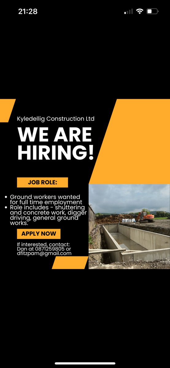 Covering west Laois north Kilkenny mid and north Tipperary. #kyledelligconstruction #farming #diggers #concrete