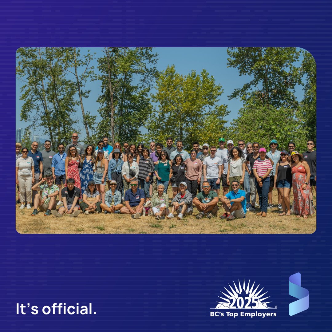 BinaryStream's tweet image. We are excited to announce that @top_employers selected us again as a BC Top Employer for 2025! Thank you to our teams and everyone who has supported us along this journey.
Join our award-winning workplace. Check out our open roles at hubs.ly/Q035R_hd0
#BCTopEmployers