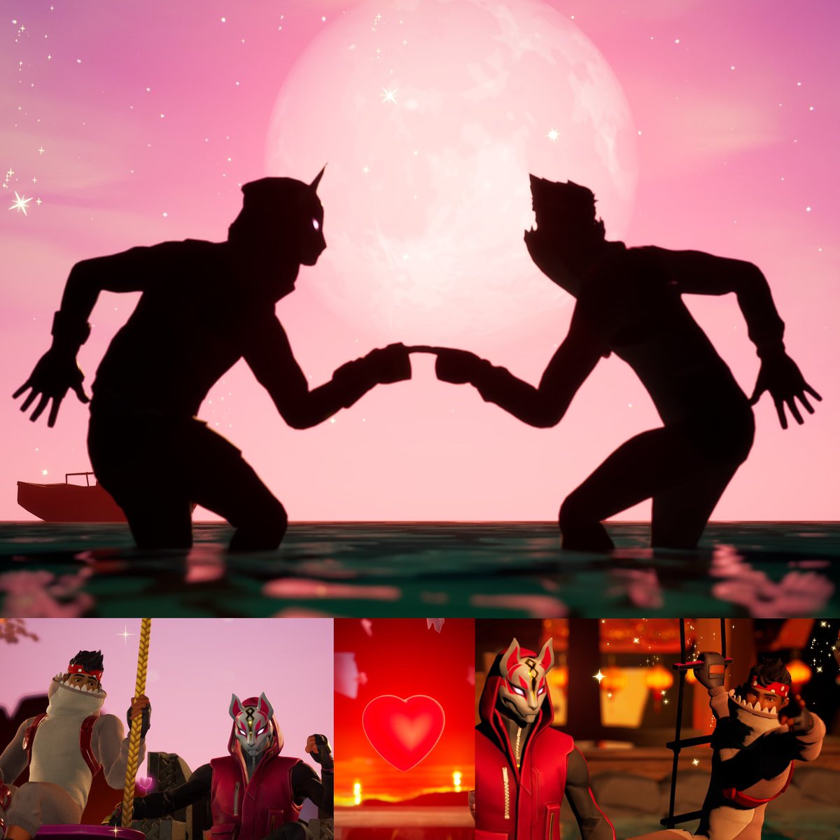 spideyluv1q's tweet photo. He’s protective over his sharkboy (he’s so in love with him)
💛🩷🦊Drift & Comfy Chomps🦈❤️🩶
#FortniteC6S1鬼Hunters #Fortnite #FORTAGRAPHY #Drift #ComfyChomps
#foxclan https://t.co/9I5BfcPCqk
