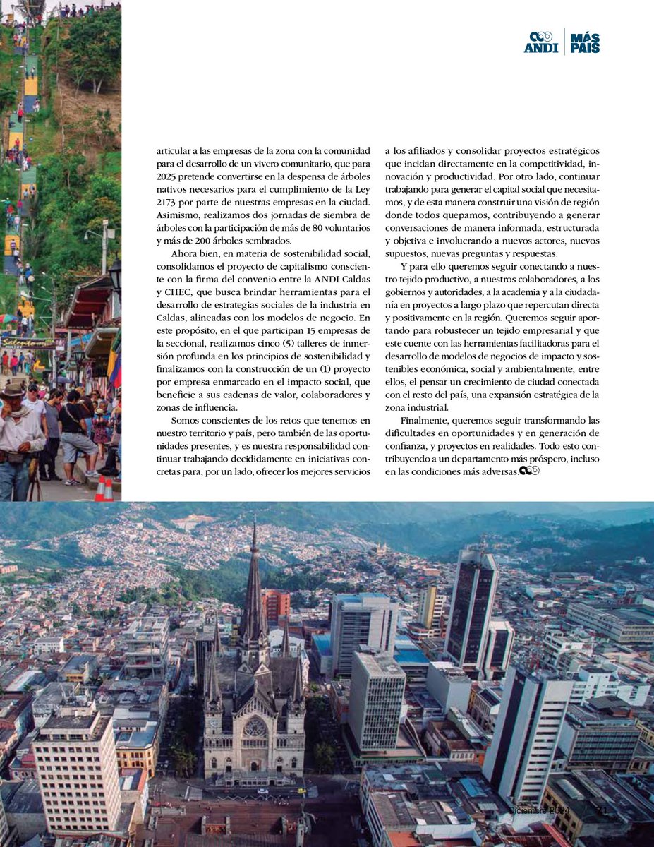 ✅Caldas cuenta con un sector productivo resiliente, que continúa consolidando activamente proyectos y estrategias que permiten superar las dificultades.
Conozca más en este artículo de la Edición 287 de la 
<a href="/Revista_A/">Revista A</a> aquí👉bit.ly/RevistaA287
#MásPaísANDI <a href="/ANDI_Caldas/">Seccional ANDI Caldas</a>