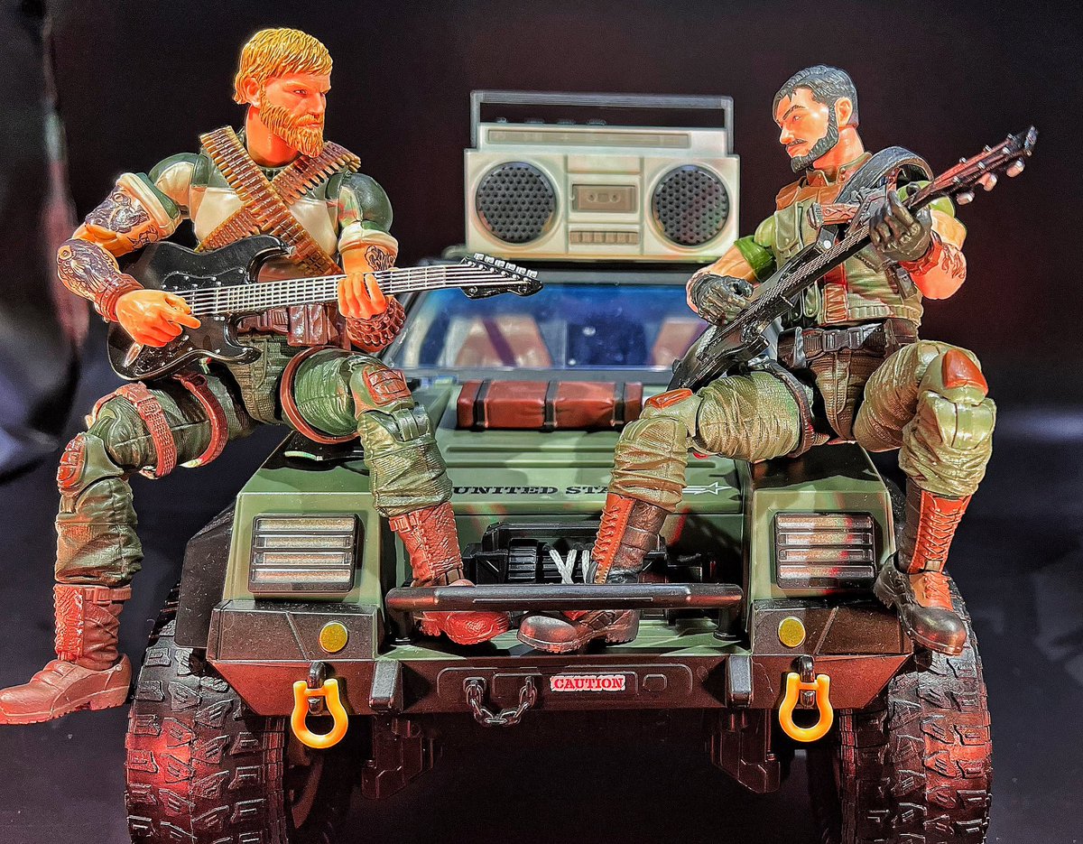 Rock’nRoll &amp; Clutch love playing for a “captive” audience. #gijoe #hasbro #gijoeclassified #customactionfigures #cobra  #gijoenation #gijoecommunity #gijoecollector #actionfigures #actionfigurephotography #toyphotography #toyartistry #toyelites #epictoyart #acba #hasbro