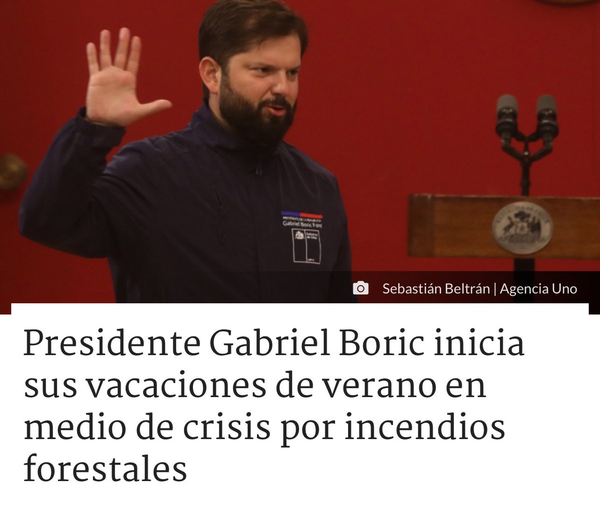 JavierOlivares's tweet photo. 🇨🇱 Chile tiene al peor gobernante de su historia moderna; Un politico sin profesión que jamas trabajo en otra cosa que no fuera El Estado. 

Un mal alumno de gobernante que hundió la economia, la confiana internacional, y no pudo con la delincuencia, el narcotrafico, la educacion, la salud, ni la inmigracion ilegal. 

Un contemporaneo que con la ayuda de sus amigos “pegan manotazos” a las platas publicas, “apalancan” familiares, y compañeros de ideologias. Y que en este, su ultimo año en el poder, seguiran con su plan para destruir Chile…
