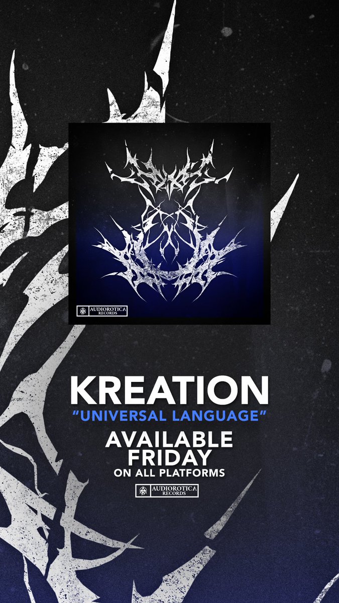 Audiorotica_'s tweet photo. We are excited to kick off the year with another @kreation_music banger "𝗨𝗡𝗜𝗩𝗘𝗥𝗦𝗔𝗟 𝗟𝗔𝗡𝗚𝗨𝗔𝗚𝗘".
Pre-save: https://t.co/WX9lH8i7PS
Artwork: @FadewoodLive
#audiorotica #kreation #universal #language #hardstyle #techno #hardtechno https://t.co/9RpvOCToFr