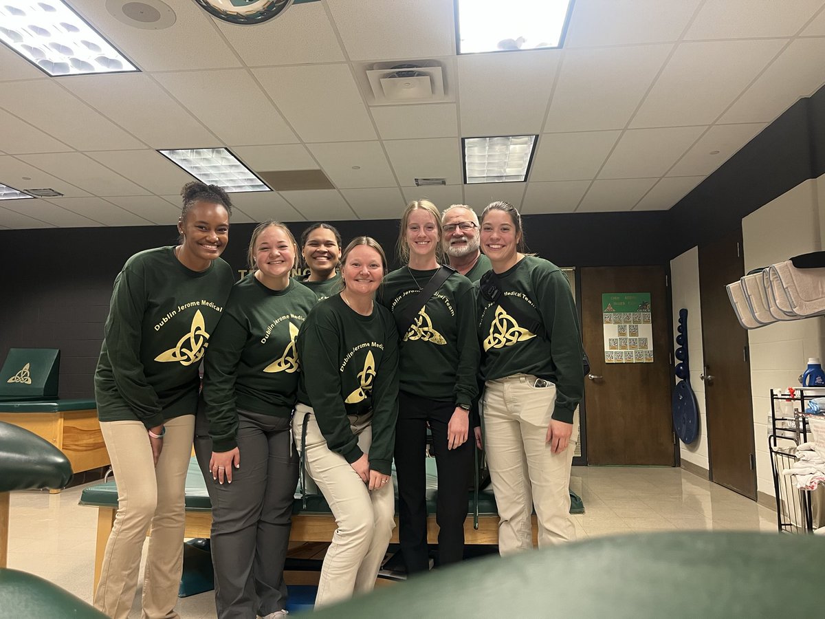1/2 of the Otterbein Contingent who provided Outstanding care at the All North wrestling tournament on February 8,2025