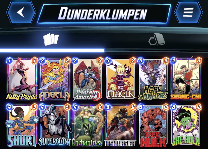 I think I might have cooked! Triple tech that seriously messes up the game plan of pretty much every meta deck, while putting massive power on the board. Supergiant is severely underrated and cap bouncy builds passive power during sgiants hidden turn. <a href="/SnapDecks/">SnapDecks</a> <a href="/MARVELSNAP/">MARVEL SNAP</a>