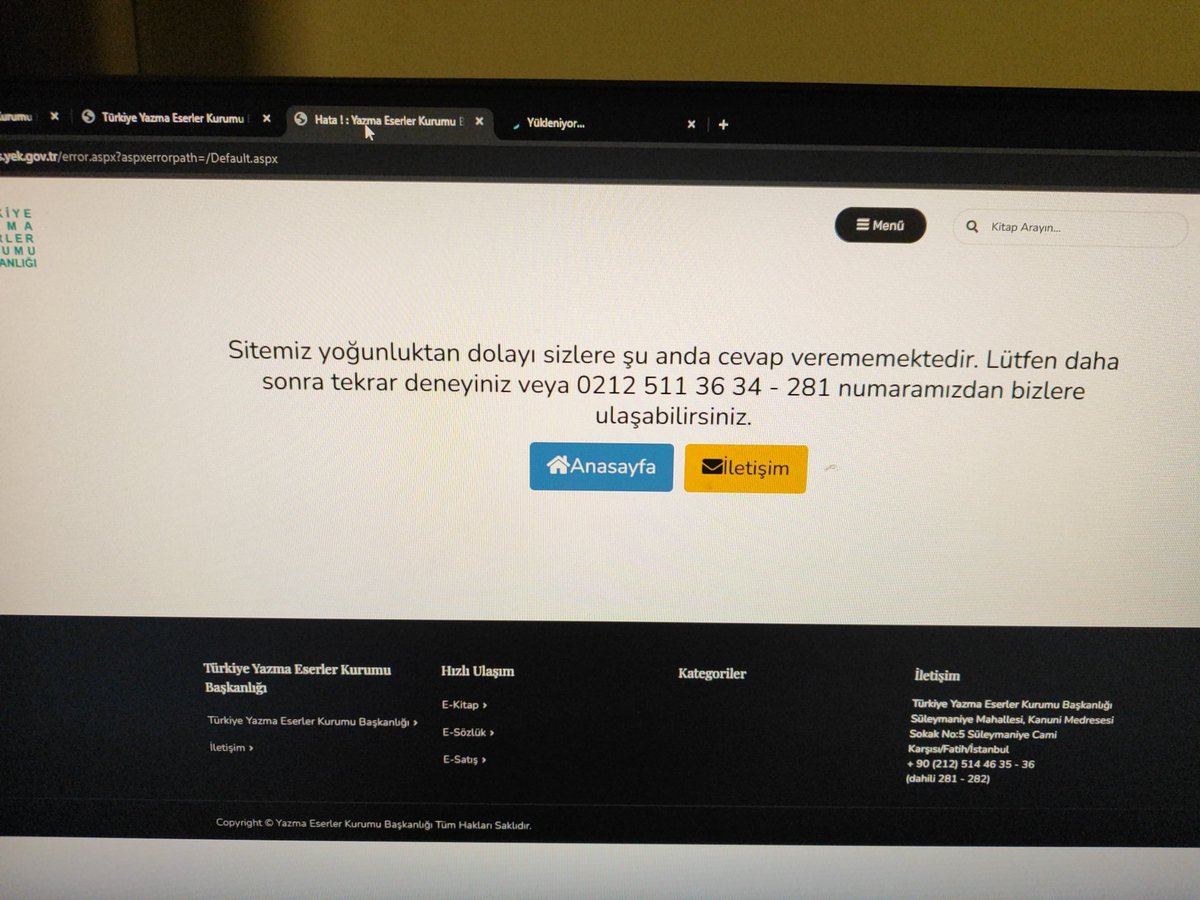 Yoğunluk dolayısıyla site hizmet dışı gündem ötesi siteyi kapattı#BurayaYazıyorum