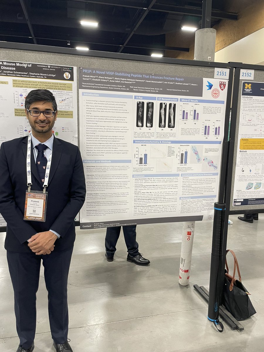 Ara Nazarian, PhD ๐ฆ๐ฒ (@nazarianlab) on Twitter photo <a href="/Prateek_M1sra/">Prateek_M1sra</a> from ortho_BIDMC presenting hos work on PR1P - a novel VEGF stabilizing peptide to enhance Fx repair #ORS2025 <a href="/isfrfractures/">ORS ISFR</a> <a href="/BIDMC_Research/">BIDMC Research</a> <a href="/Prateek_M1sra/">Prateek_M1sra</a> from ortho_BIDMC presenting hos work on PR1P - a novel VEGF stabilizing peptide to enhance Fx repair #ORS2025 <a href="/isfrfractures/">ORS ISFR</a> <a href="/BIDMC_Research/">BIDMC Research</a>