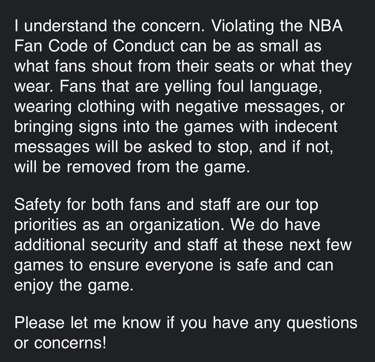 MVPLuka77's tweet photo. From my Mavs ticket rep: https://t.co/dwN8j95wDl
