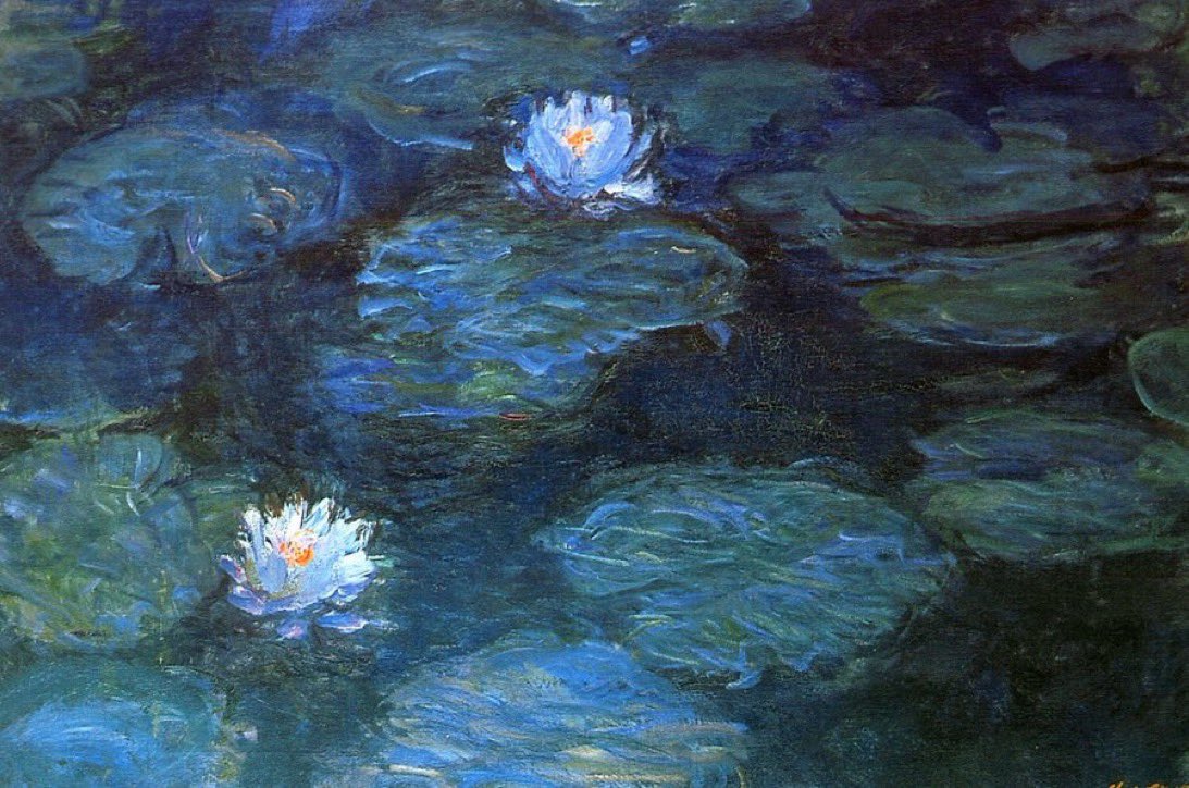 allontanarsio's tweet photo. Claude Monet's water lilies https://t.co/yrZGnrIrX7